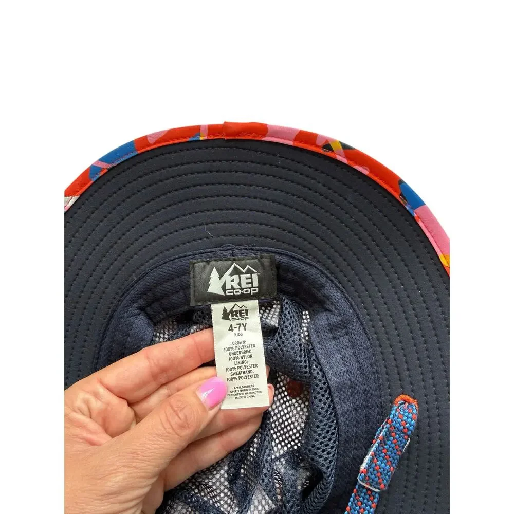 REI Floral Sun Hat Size 4-7y